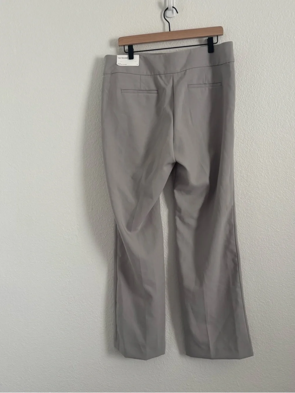 NWT Ann Taylor Women's Size 14 Gray Mid Rise The Trouser Dress Pants